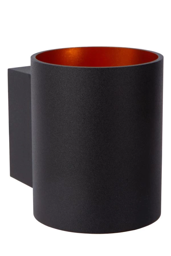 Lucide XERA - Lámpara de pared - Ø 8 cm - 1xG9 - Negro - apagado